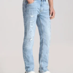 Home ripped denim jeans